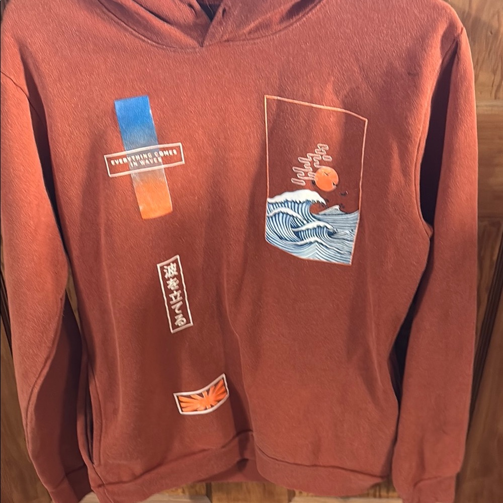 GSTR Rust Orange Graphic Hoodie